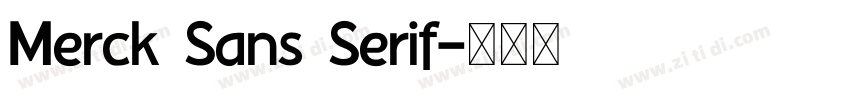 Merck Sans Serif字体转换
